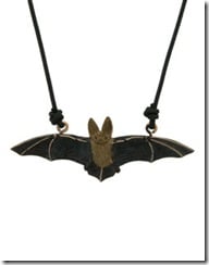 Long Eared Bat Pendant with cord
