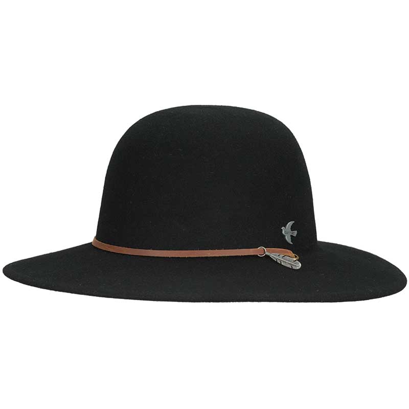 Bird & Feather Hat, Black