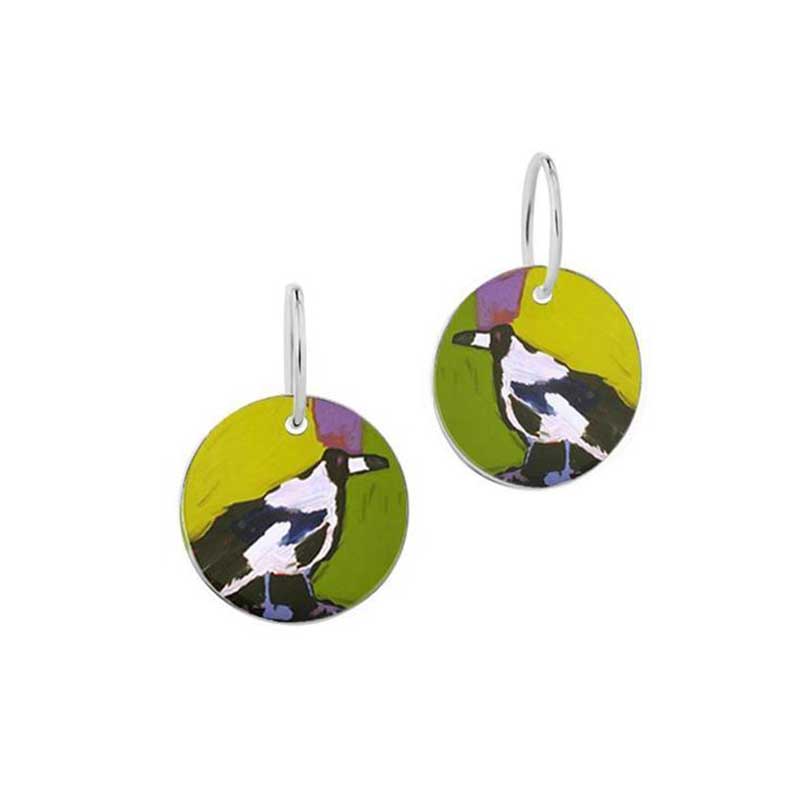 Magpie of Yuendumu Earrings