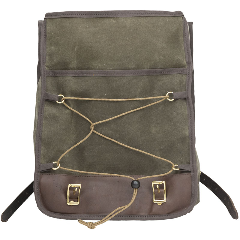 Premium Mesabi Range Day Pack, Tan, under front flap