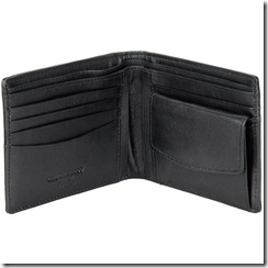 Kangaroo 6 Pocket Wallet with Coin Pocket, black
