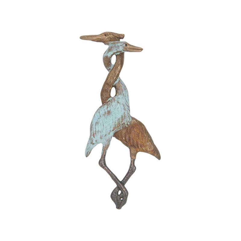 Herons Entwined Pin, Bronze