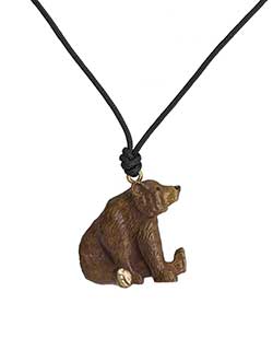 Sitting Grizzly Pendant