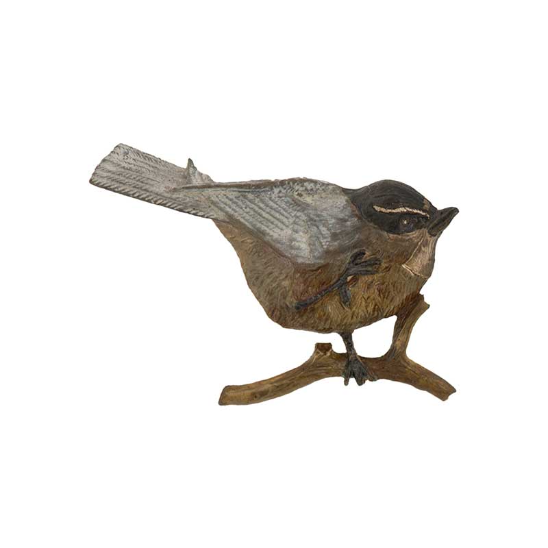 Chickadee Pin, Bronze