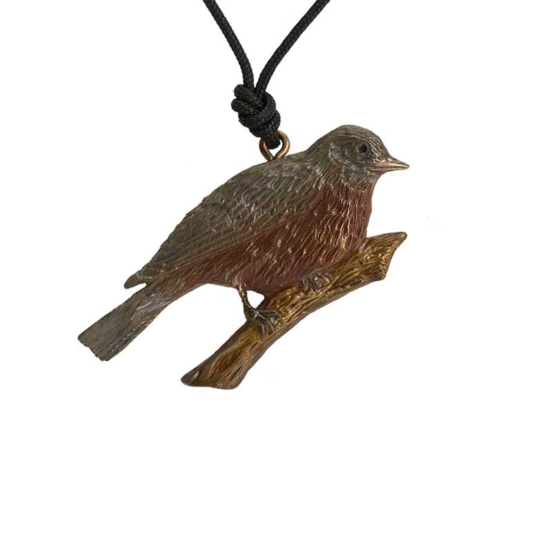 Robin Pendant, Bronze