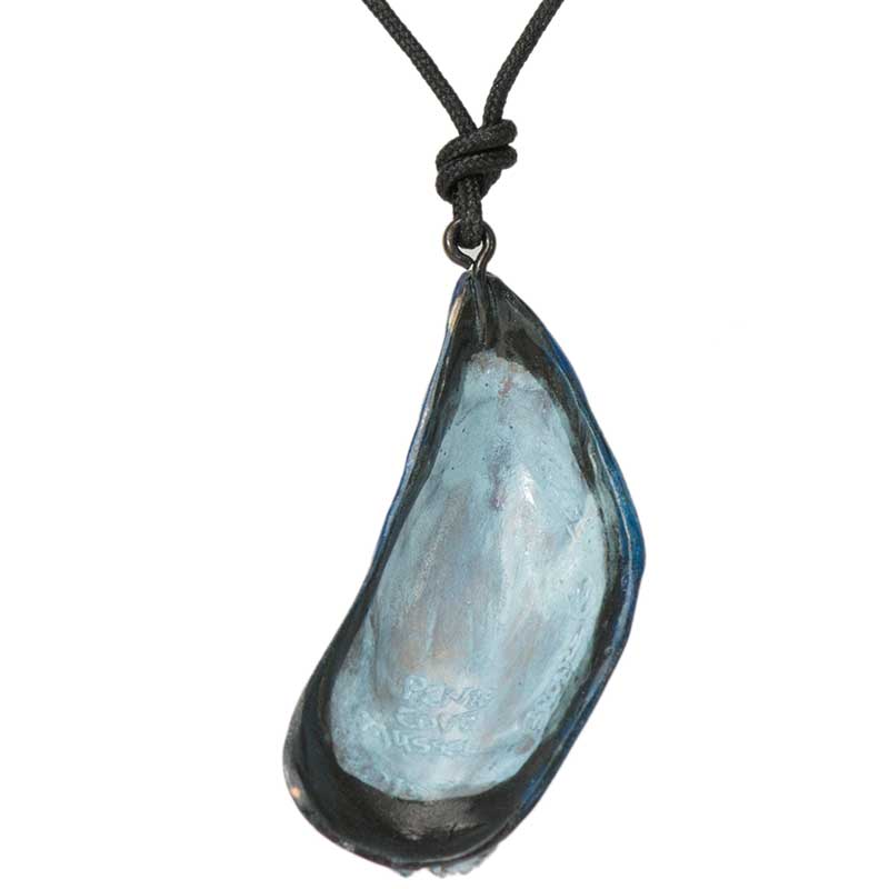 Penn Cove Mussel Pendant, Bronze