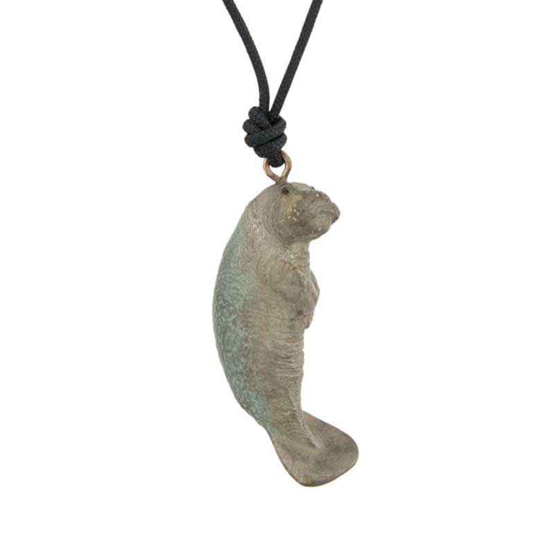 Manatee Pendant, Bronze