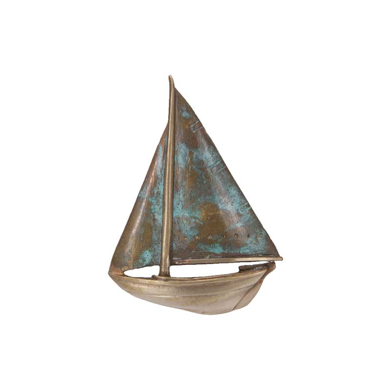 Buzzard's Bay Sailboat Pin, Bronze