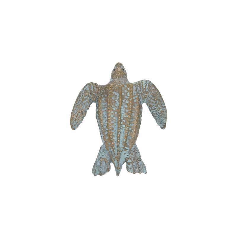 Leatherback Turtle Pin, Bronze