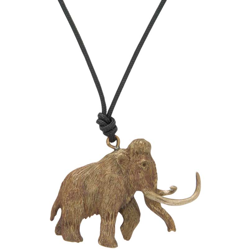 Woolly Mammoth Pendant, Bronze