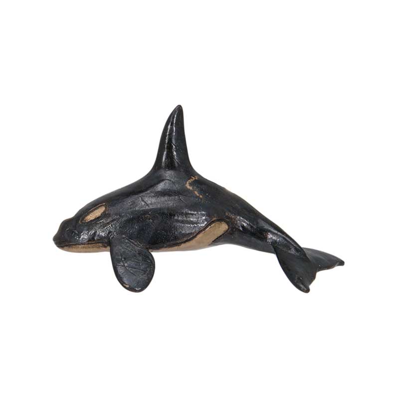 Male Orca Pin, Bronze