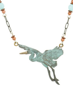 Gliding Heron Necklace