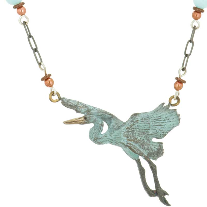 Gliding Heron Necklace by Cavin Richie