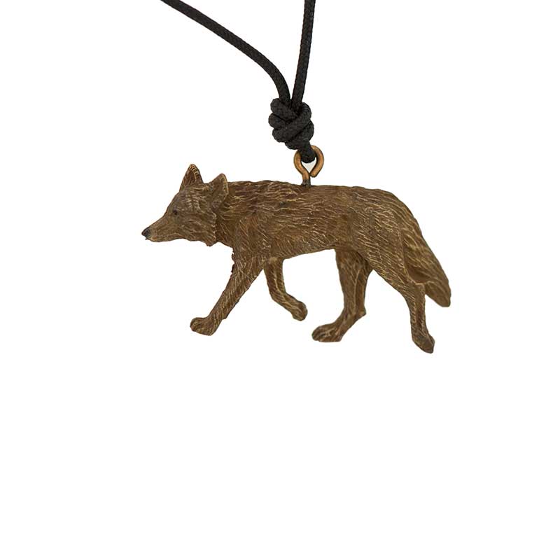 Wiley Coyote Pendant, Bronze