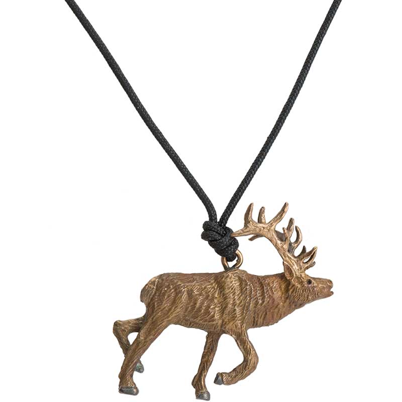 Elk Pendant, Bronze