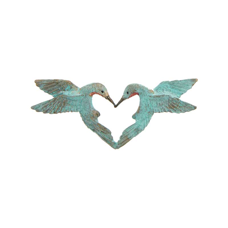 Hummingbird Heart Pin