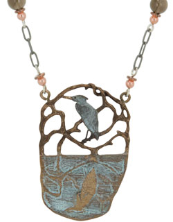 Heron Reflections Necklace