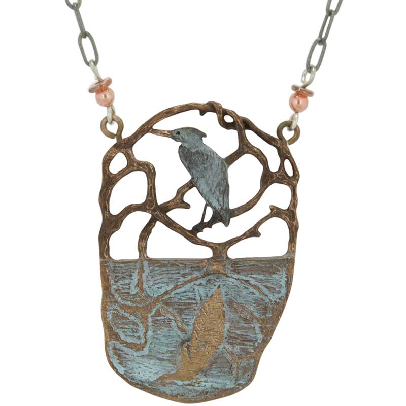 Heron Reflections Necklace