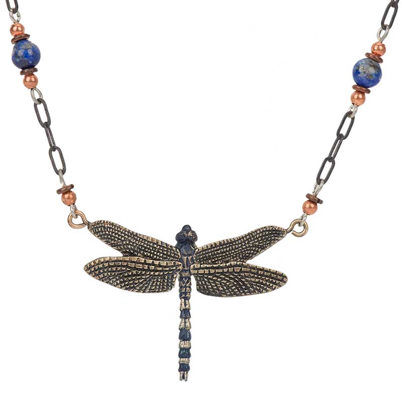 Blue Dragonfly Necklace