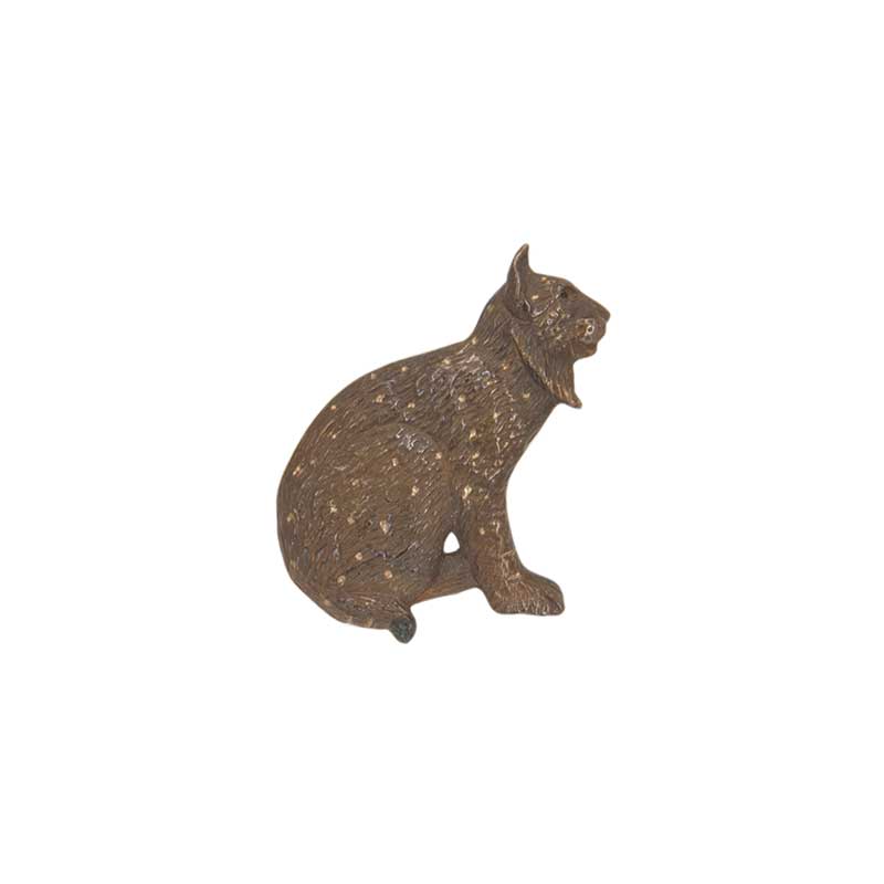 Bobcat Pin, Bronze