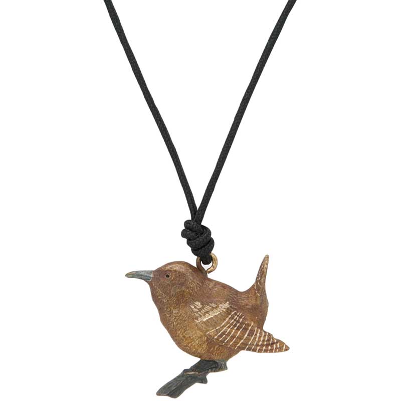 Wren Pendant, Bronze