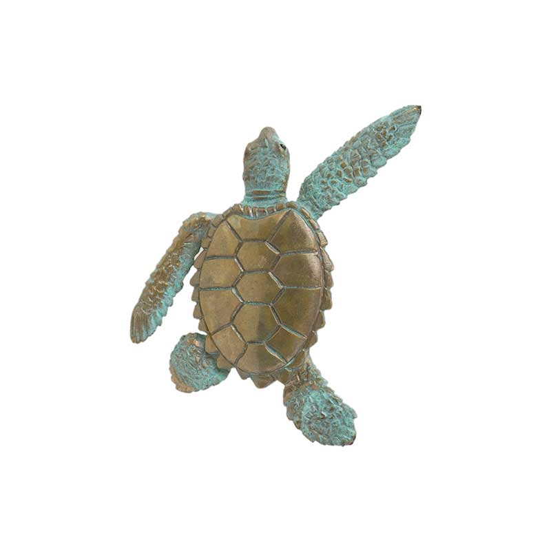Sea Turtle Pin, Bronze
