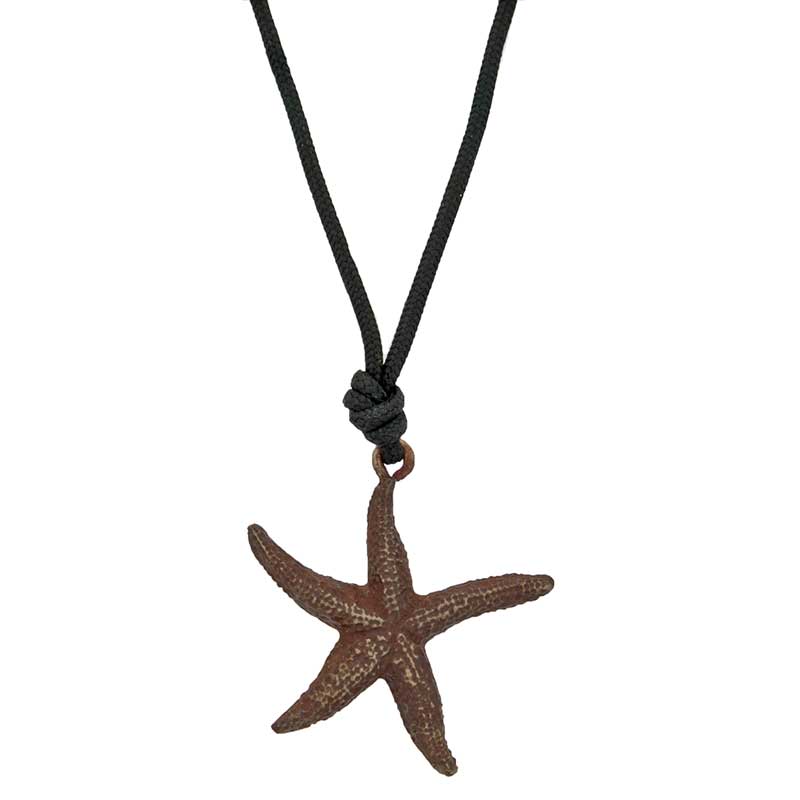 Starfish Pendant, Bronze