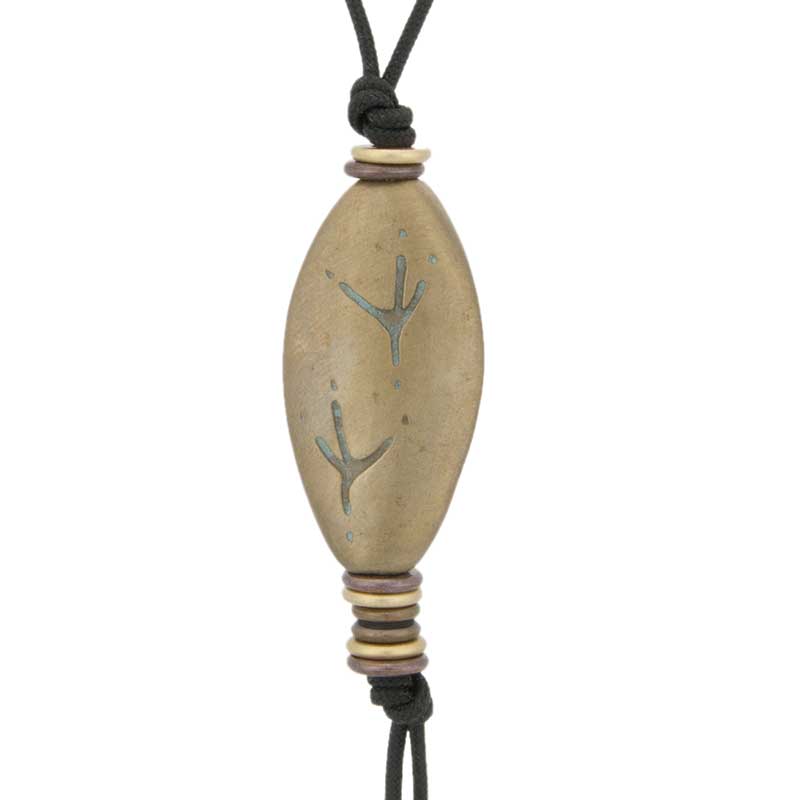 Heron Amulet : The reverse side features the heron's footprints.