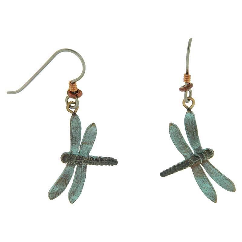 Green Dragonfly Earrings by Cavin Richie