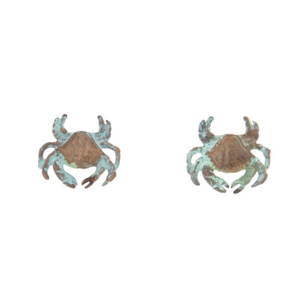 Dungeness Crab Earrings, Post
