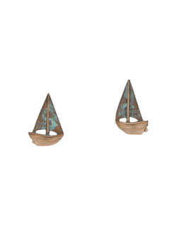 Buzzard's Bay Sailboat  Earrings, Post