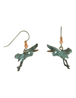 Gliding Heron Earrings