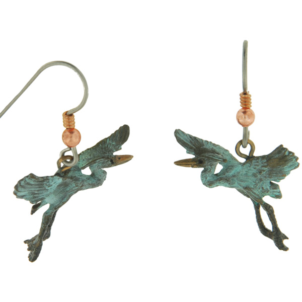 Gliding Heron Earrings by Cavin Richie