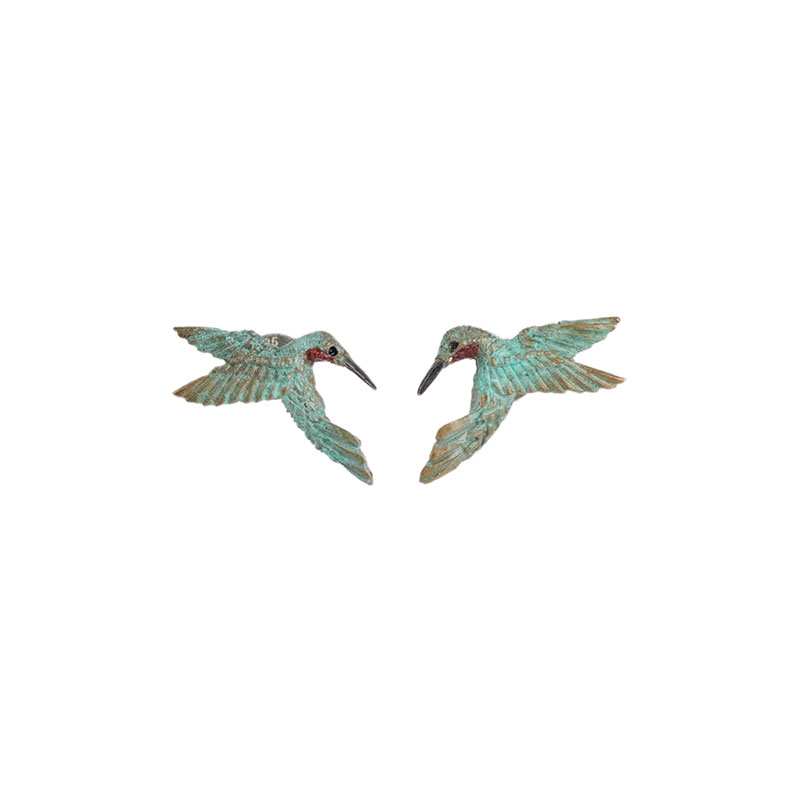 Hummingbird Heart Earrings