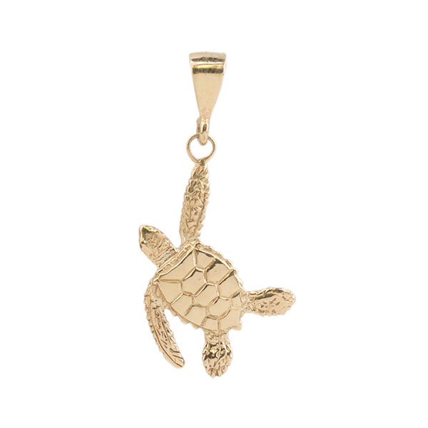 Sea Turtle Necklet, 14 kt. Gold
