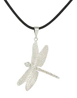 Dragonfly Pendant, Sterling Silver