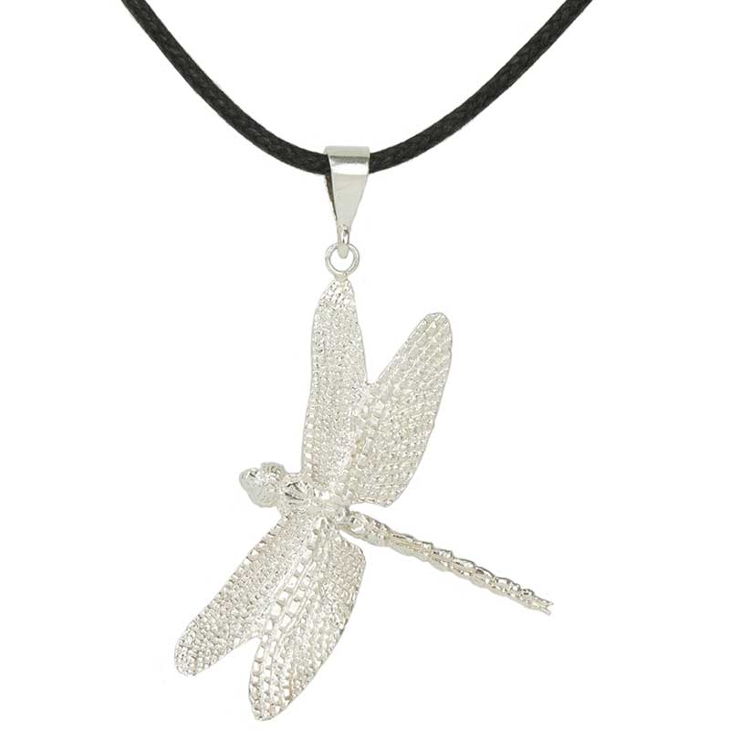 Dragonfly Pendant, Sterling Silver