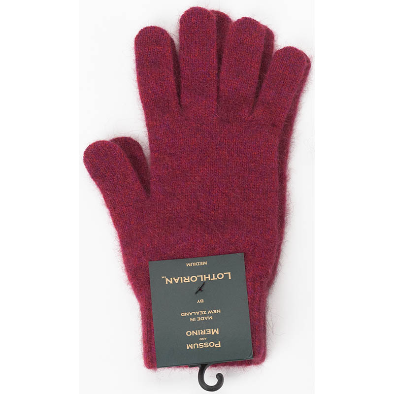 Possum Gloves, Raspberry
