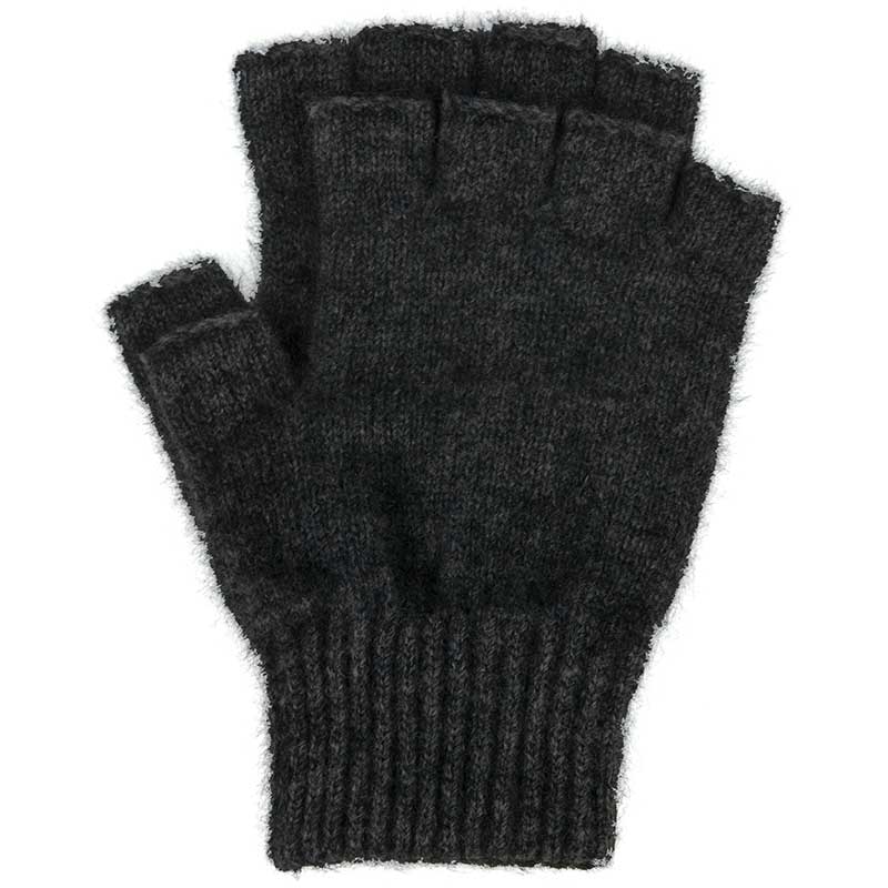 Possum Open Finger Gloves, Black