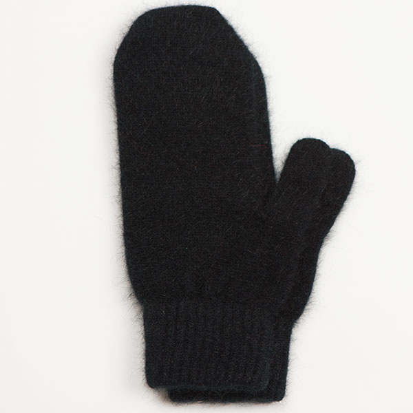 Possum/Merino Wool Mittens, Black