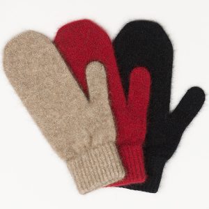 Possum/Merino Wool Knitted Mittens. Made in New Zealand by Lothlorian