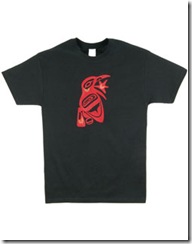 Raven and Sun Embroidered T-Shirt
