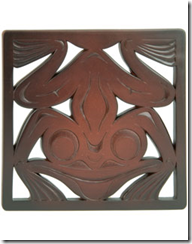 Boma Frog Trivet in Rosewood