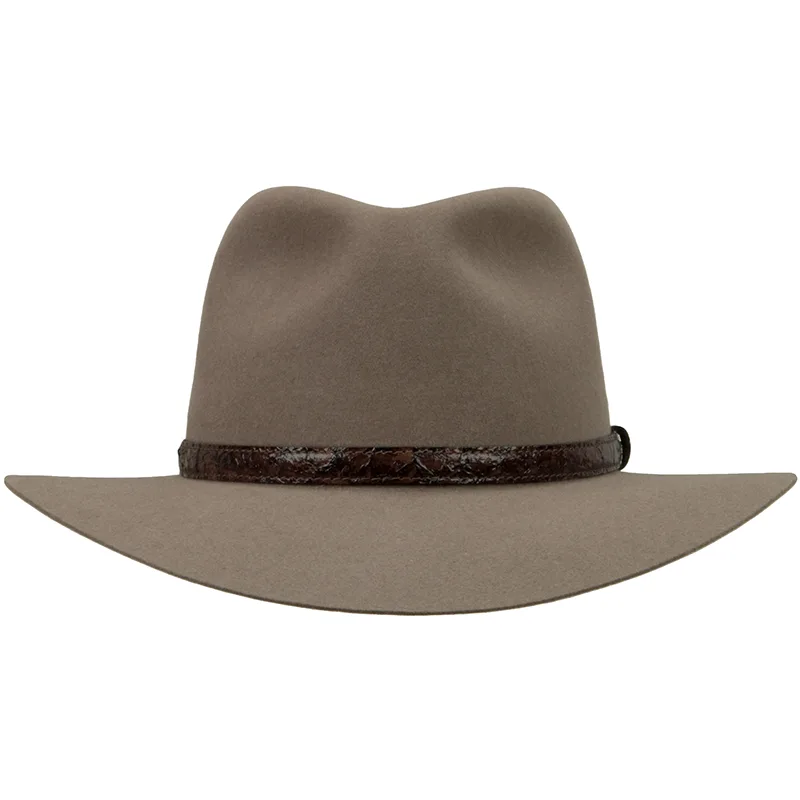 Banjo Paterson Hat by Akubra, Heritage Fawn, Front View