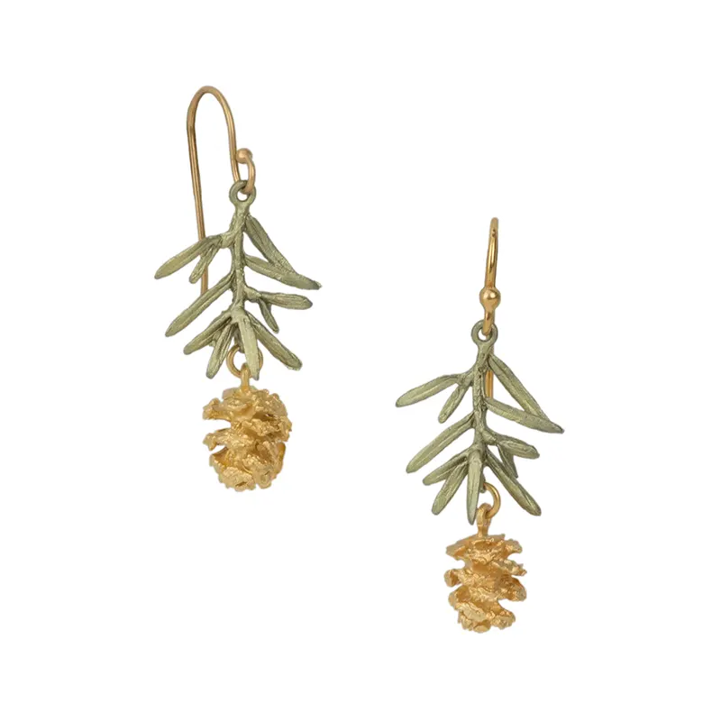 Pine Cone Earrings by Michael Michaud