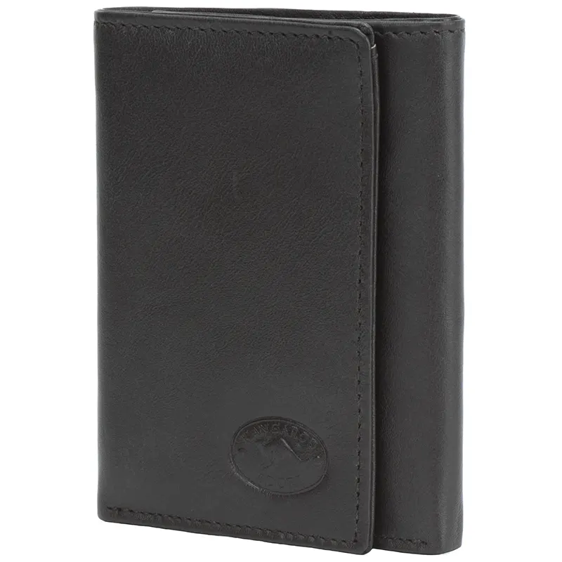 Trifold Wallet, Kangaroo Leather, Brown